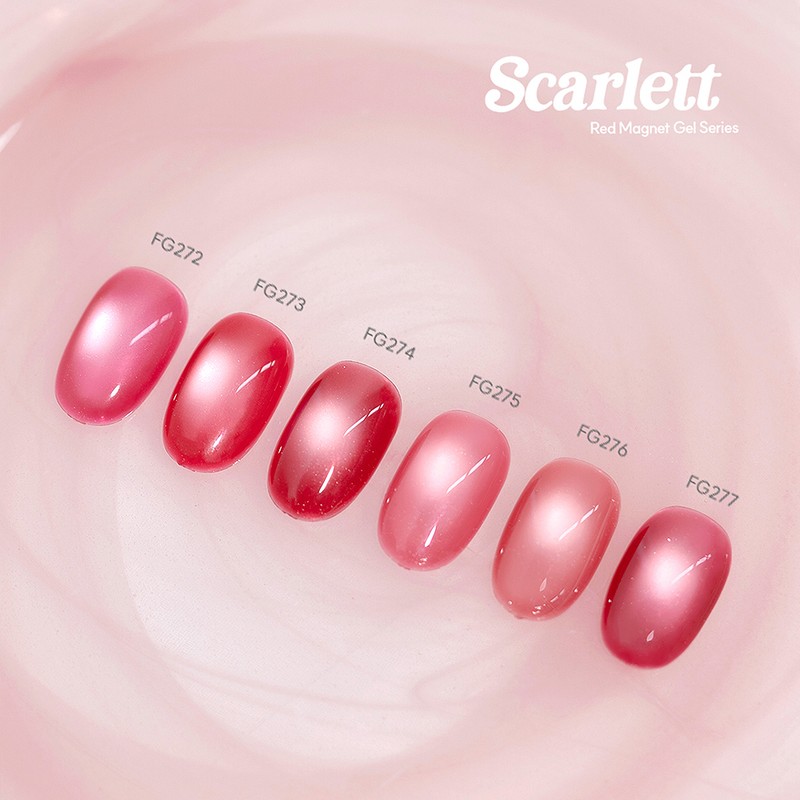 From the Nail Scarlet 6 types of individual items Red