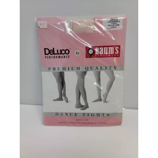 Baum's Deluco Performance Premium pink or Ballet Pink Tights. Select