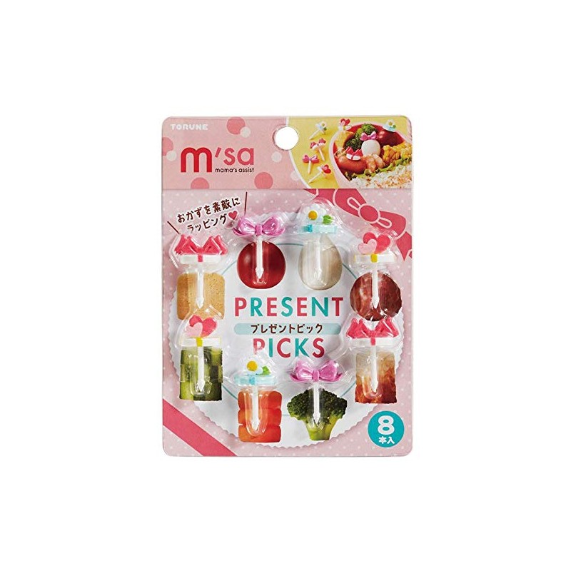 トルネ Torne P-3341 Bento Decoration Supplies, Gift Picks, 8 Pieces