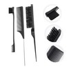 FOMIYES 3-Piece Professional Hair Dye Comb Set Tail Comb and