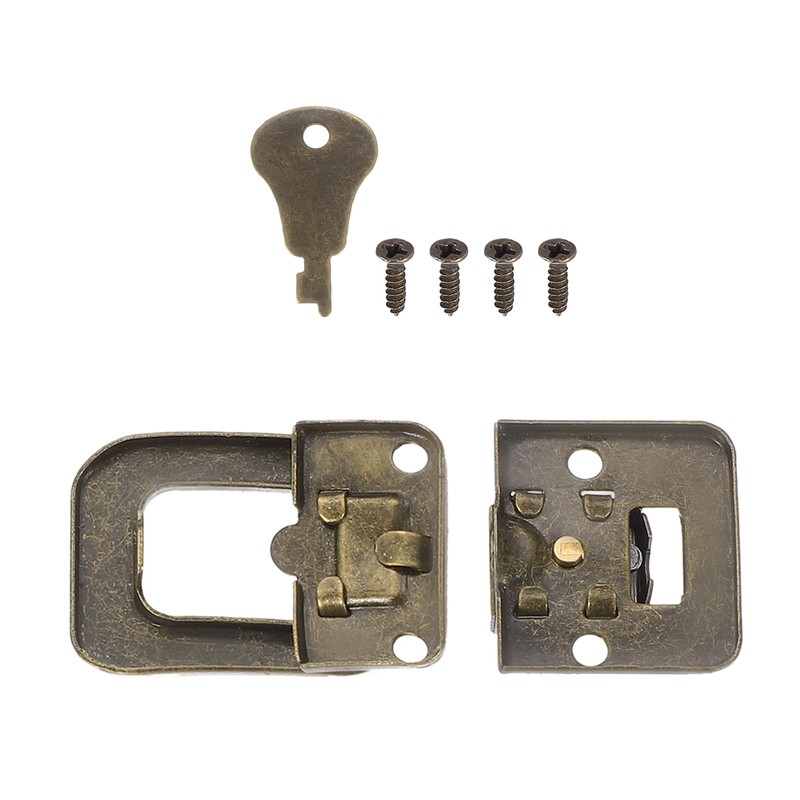 PATIKIL Suitcase Lock Hasp 1.6" x 1.10",2Pcs Iron Toggle Catch