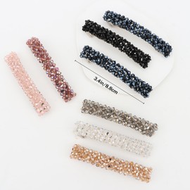 Oblihumoy Hair Clips for Thick Hair Flat Hair Claw Clips, Lay Flat Claw Clip Barrettes for Women Fine Hair