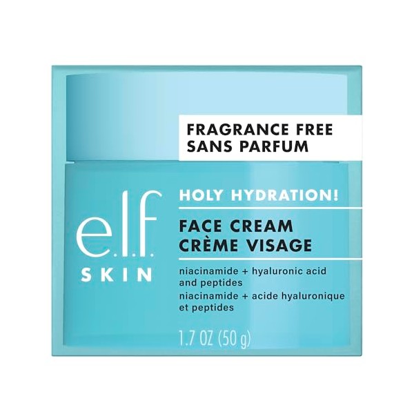 e.l.f. e.l.f. SKIN Holy Hydration! Face Cream, Fragrance-Free, Moisturizer for