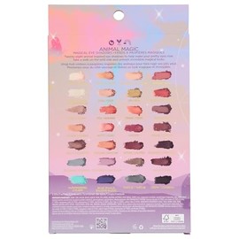 Pacifica Beauty, Animal Magic Eye Shadow Palette, 28 Eyeshadow Shades, Mineral Eyeshadow, Matte, Shimmer and Glitter Mica Shades, Vitamin E, Made from