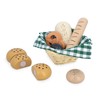 Janod J06645 Wooden Bakery Basket Viennoiseries Basket 6 Realistic Dinette