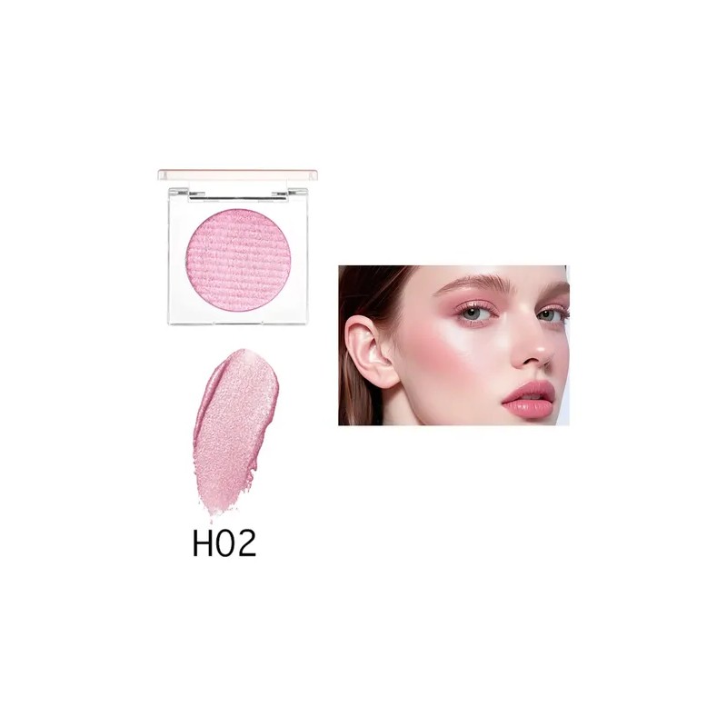 Iluminador Facial 2 En 1 Rubor Glow Natural Larga Duración