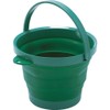 TRUSCO TORBGN Folding Bucket, Green, 2.2 gal (8 L)