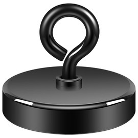 Neosmuk Black Magnet Strong, 140 kg Large Very Strong Magnet, Super Neodymium Large Magnet, High Performance Magnet Ideal for Magnet Fishing.