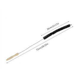 Flexible Rod Clothes Dryer Vent Brush Black Collapsible Household Tools for Washing Machine Refrigerator Pipe