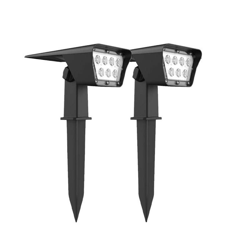 Solar Spotlights Set of 2 200LM 2x Curtis