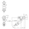 TOTO TW11GRF Washing Machine Faucet (with Emergency Shut-off Valve), Cold
