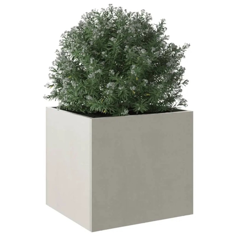 Silver 12.6"x11.8"x11.4" Stainless Steel Planter Flower Pots & Planters Productcolor: