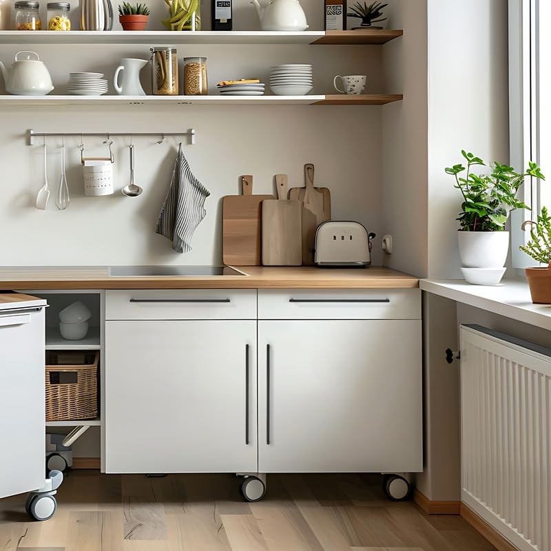 Ravinte 10 Pack Black Cabinet Pulls 18 Inch Square Kitchen