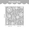 Tanlaby White Dandelion Window Clings Flowers Butterflies Static Window Stickers