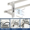 SAYAYO Double Towel Bar for Bathroom, 31.5 Inch Brushed Nickel