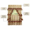 Achim Home Furnishings Sunflower Cottage Set, 36-Inch, Antique