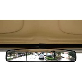 Huskey Golf Cart Mirror Xtra Wide Rearview Mirror Compatible with Yamaha, EZ-Go, Club Car