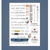 Kerzen Tattoofolie - LEBE.LIEBE.LACHE. - Sprüche zum Verschenken - für