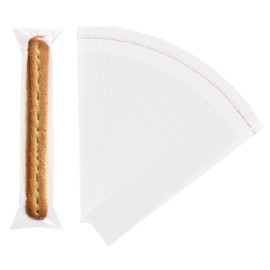 Self Sealing Cellophane Bags,2x10 Inches 300 Pcs Clear Thickened Pretzel Rod Bags, Resealable Individual Bag for Packaging ICY Candy Treat Popsicle Chocolate Cookies Party Favors