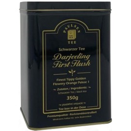 Darjeeling First Flush Harvest 2024 Black Tea, Premium Quality, 350 g in a Food Safe Tin