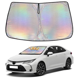 ZATOOTO FWQD100-Corolla Cross Car Windshield Sunshade for Toyota Corolla Cross Car Specific Car Windshield Sun Shade UV Protection Suction Cup No Suction Necessary Shade, Heat Protection, Car