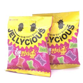 Lotte Korea Jellycious Gummy Fruit Jelly - Fruit Flavor 51gX2bag