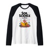 Soil Science Earthworm in Dirt We Trust Raglan Baseball Tee