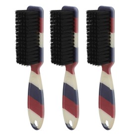 Soft Beard Fade Brush, Ergonomic Handle, Styling and Cleaning, 3pcs for Salon and Home