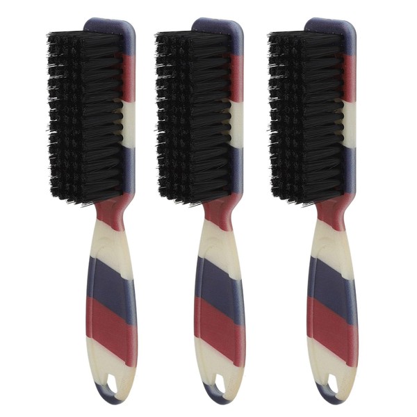 Soft Beard Fade Brush, Ergonomic Handle, Styling and Cleaning, 3pcs