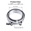 EVIL ENERGY 3.5 Inch V Band Clamp with Flange Male