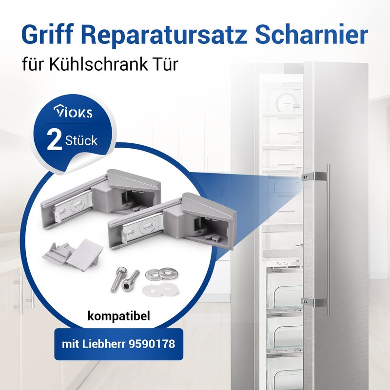 VIOKS Liebherr 9590178 Fridge Hinge Replacement for Fridge Hinges, Hinge