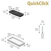 Wagner QuickClick® Plastic Gliders Chair Glides Set of 4 for