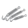 SET 10m steel wire rope galvanised 4mm strand: 6x7 +