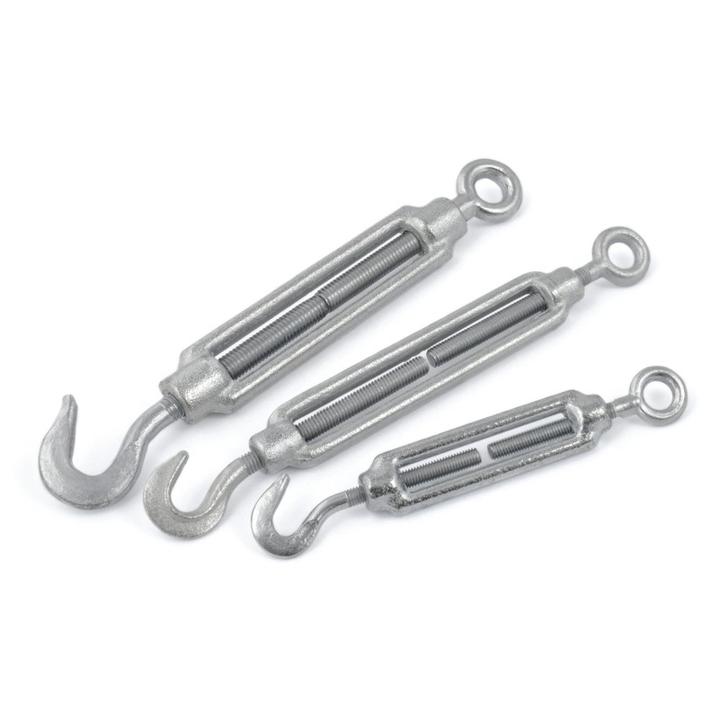 SET 10m steel wire rope galvanised 4mm strand: 6x7 +