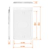 Karteo Card Holder with Thumb Slot [Pack of 10] Transparent