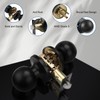 Knobonly 5 Pack Keyless Indoor Door Knob, Matte Black Passage