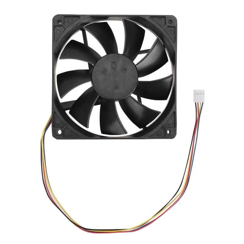 12CM 12V 0.72A 4Pin PWM Temperature Speed Control Cooling Fan