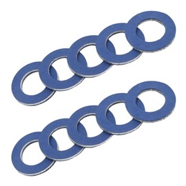 UOIENRT 10Pcs 90430-12031 Oil Drain Plug Gasket Replacement for Toyota Lexus Scion00 (Blue)