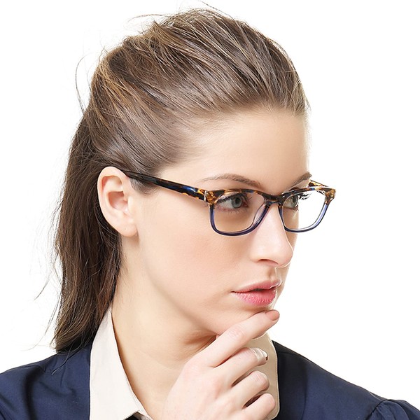 OCCI CHIARI Blue Light Magnifying Reading Glasses for Women 1.25