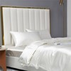 Satin Bed Linen Set 135 x 200 cm 2-Piece White