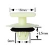 10 Pcs Push Rivet Side Skirt Clips Toyota Alphard Vellfire