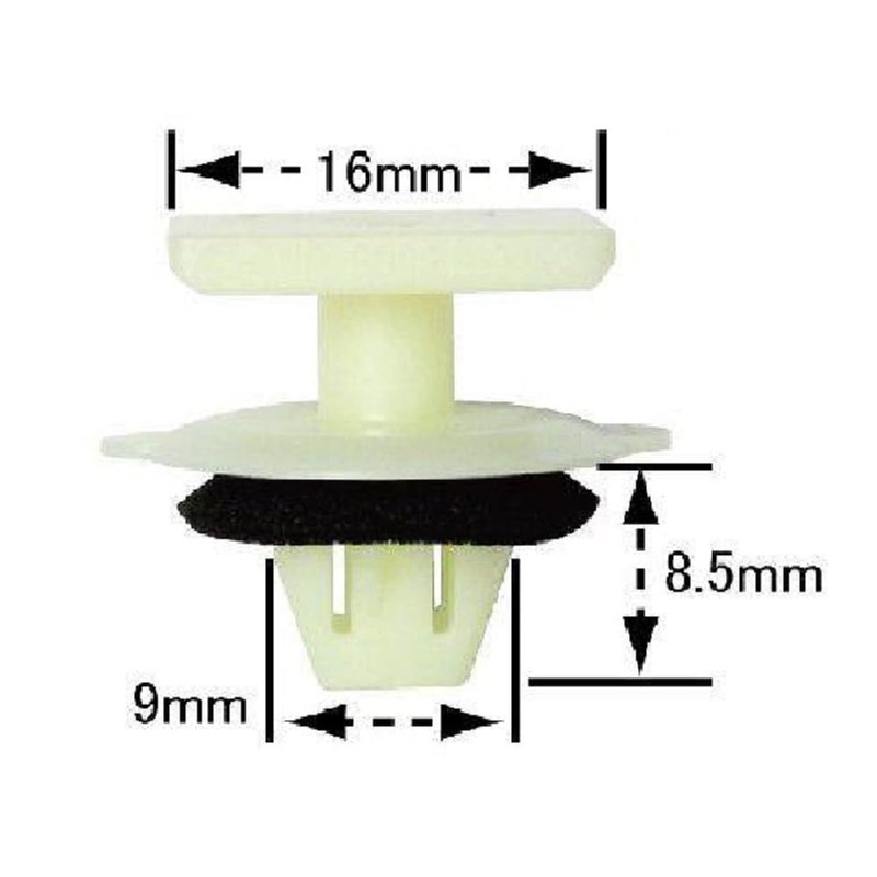 10 Pcs Push Rivet Side Skirt Clips Toyota Alphard Vellfire