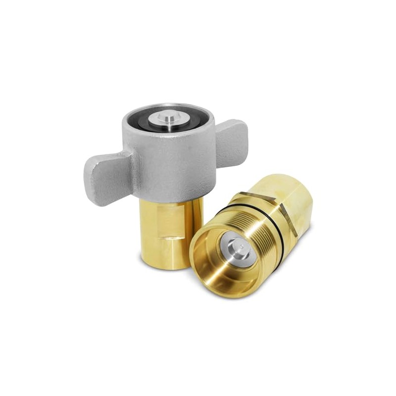3/4" NPT Wet-Line Wing Nut Heavy Duty Hydraulic Quick Disconnect