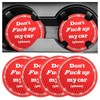 NYTKL 4 PCS Bling Car Cup Coasters, 2.75 Inch Non-Slip