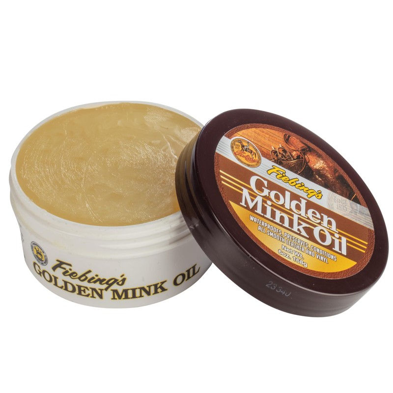 Fiebing's Golden Mink Oil for Leather Boots (6 oz) -