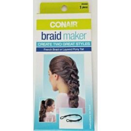 Conair Braid Maker Kit #55889 French Braid or Layered Pony Tail with Instruction