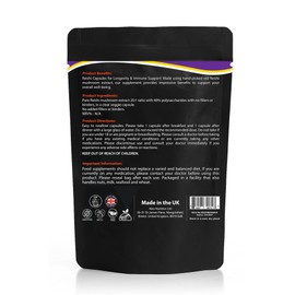 Reishi Mushroom Capsules - High Strength 10,000mg Mushroom Supplements - 60 Vegan Mushroom Capsules - Reishi Supplement 100% from The Fruiting Body Made in UK
