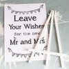 Wedding Card Box/Guest Book White Sign 'Leave Your Wishes' Sign