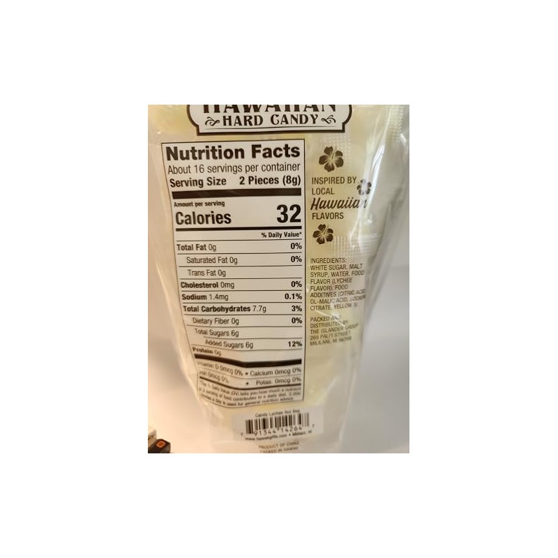 Old Fashion Hawaiian Hard Candy 5oz Bags Lychee
