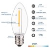 BORT 50 Pack C9 LED Replacement Light Bulb, C9 LED